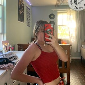 Red Brandy melville Tank